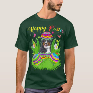 Floral Easter Egg Lover Funny Bernese Mountain Dog T-Shirt
