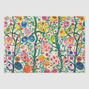 Floral Easter Egg Plant Tissue Paper