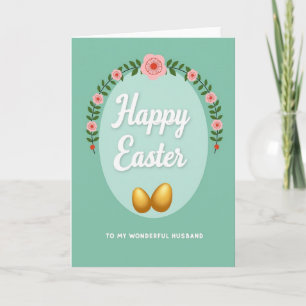 Floral Easter Husband Card