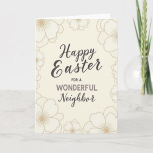 Floral Easter Neighbor Card