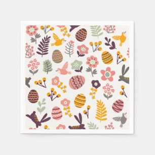 Floral Easter Spring Pattern Paper Napkin
