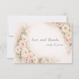 Floral Editorial Bouquet save the date cards