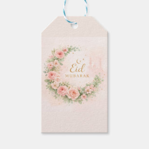 Floral Eid Mubarak – Blush Pink Islamic Gift f Tags