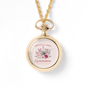 floral eiffel tower quinceanera  watch