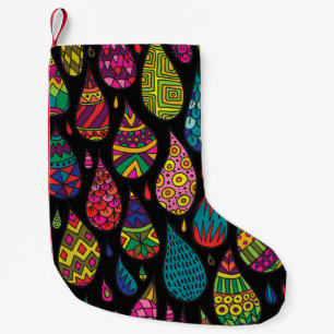 Floral elegance, abstract background. small christmas stocking