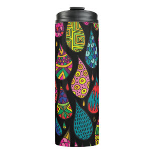 Floral elegance, abstract background. thermal tumbler