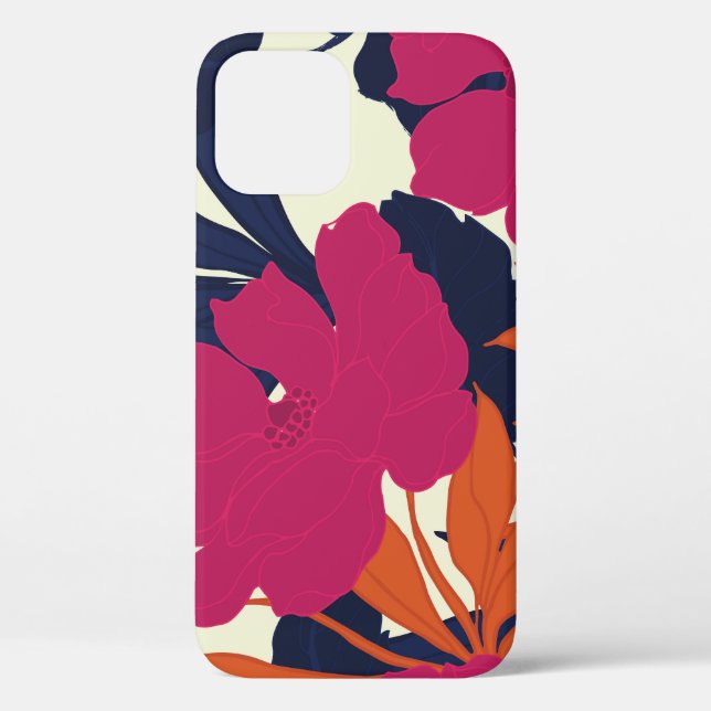 Floral elegance: abstract pattern Case-Mate iPhone case (Back)
