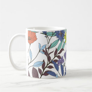 Floral Elegance, Abstract Vintage Background. Coffee Mug