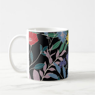 Floral Elegance: Abstract Vintage Background Coffee Mug