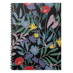 Floral Elegance: Abstract Vintage Background Notebook