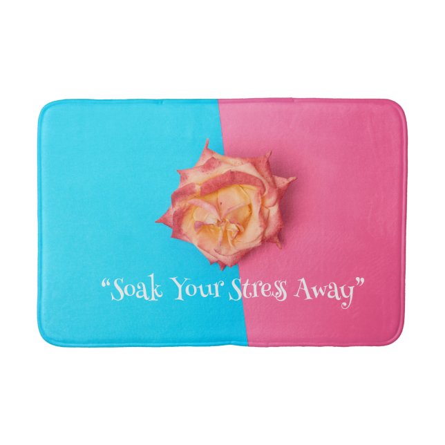 Floral Elegance Bath Mat  (Front)