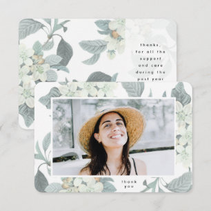 Floral Elegance College Frame Class of Thank You Card