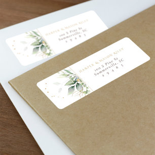 Floral Elegance Custom Return Address Label