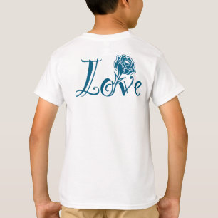 Floral Elegance: Love Illustrated with Rose T-Shirt