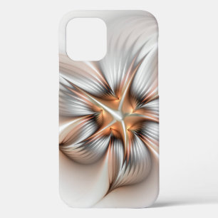 Floral Elegance Modern Abstract Fractal Art iPhone 12 Case