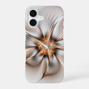 Floral Elegance Modern Abstract Fractal Art iPhone 16 Case