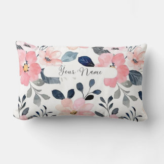 "Floral Elegance: Personalised Pillow Design with 