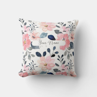 "Floral Elegance: Personalised Pillow Design with 
