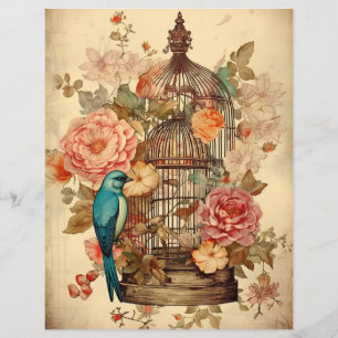 Floral Elegance Scrapbook Paper