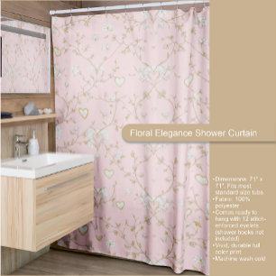 Floral Elegance Shower Curtain