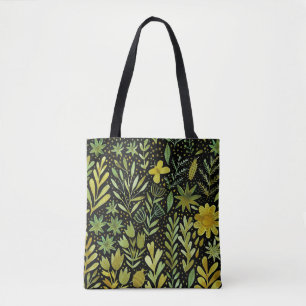 Floral Elegance: Vintage Watercolor Pattern Tote Bag