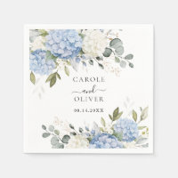 Floral Elegant Blue Hydrangea Greenery Wedding