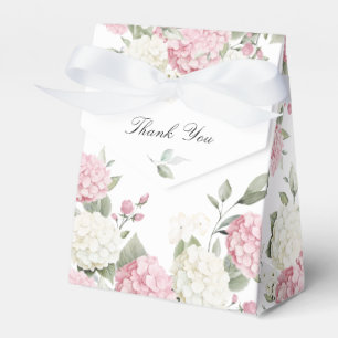 Floral Elegant Blush Pink Hydrangea Wedding Favour Box
