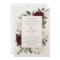 Floral Elegant Burgundy Magnolia Greenery Frame