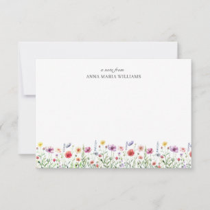 Floral Elegant Chic Note Card