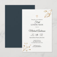 Floral elegant First Communion Religious event