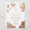 Floral Elegant First Communion Rose Gold  