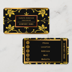 Floral Elegant Luxury Modern Collection Business Card