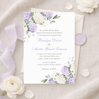 Floral Elegant Purple Hydrangea Greenery Wedding