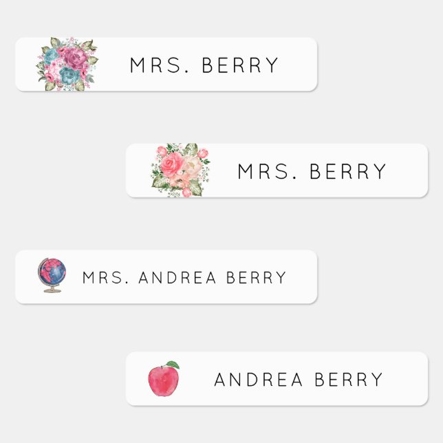 Floral Elegant Teacher Name Book (Group)