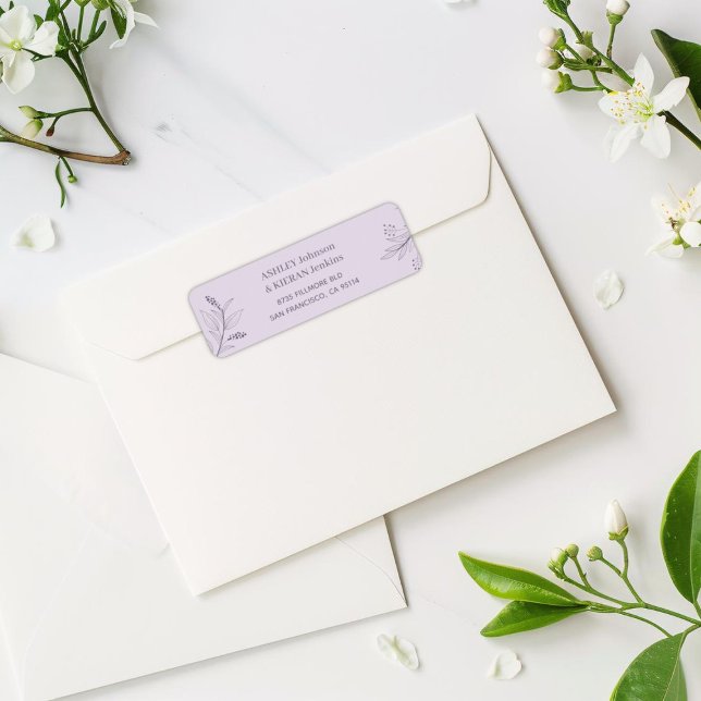 Floral Elegant Wedding return address  (Creator Uploaded)