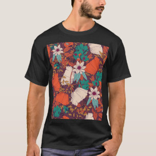 Floral Elements: Hand Drawn Seamless. T-Shirt