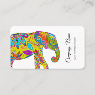 Floral Elephant card