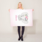 Floral Elephant Personalised Girl