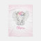 Floral Elephant Personalised Girl
