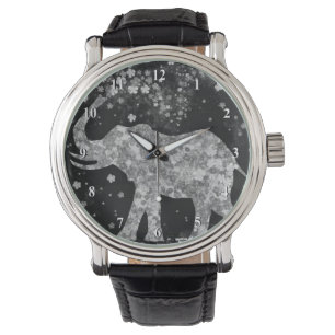 Floral Elephant Watch