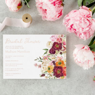 FLORAL Embrace Matrimony Bridal Shower Invitation