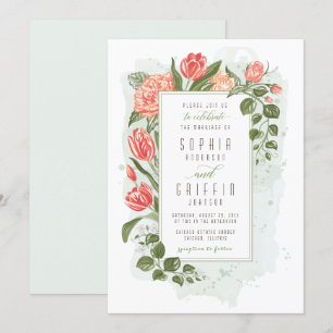 Floral Embrace Wedding Invitation