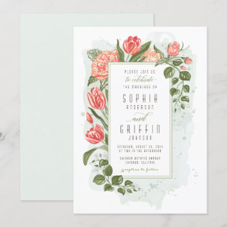Floral Embrace Wedding Invitation
