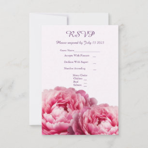 Floral Embrace Wedding RSVP Card