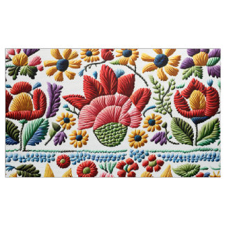 Floral Embroidery Fabric