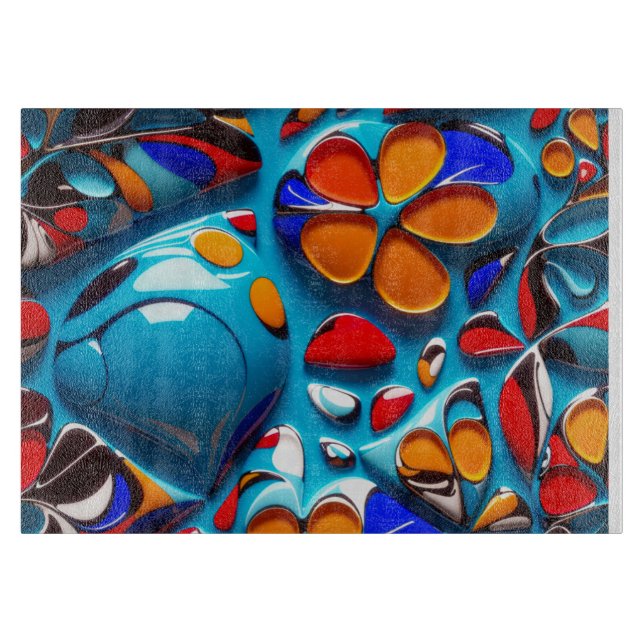 Floral Enamel Cutting Board (Front)
