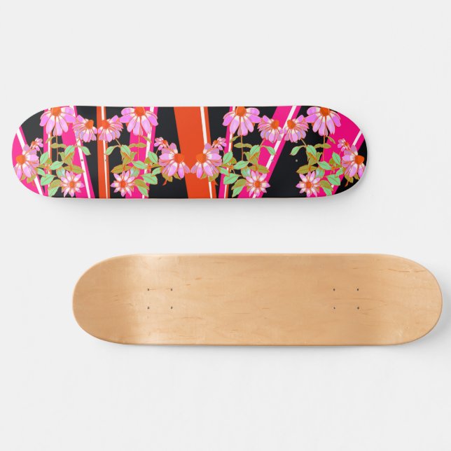Floral Energy Skateboard (Horz)