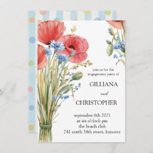 Floral Engagement Party Invitation