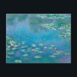 Floral Ephemera Decoupage Monet Water Lilies Postcard<br><div class="desc">Floral Ephemera Decoupage Monet Water Lilies</div>