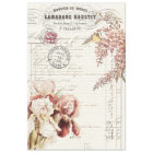 Floral Ephemera Decoupage Paper